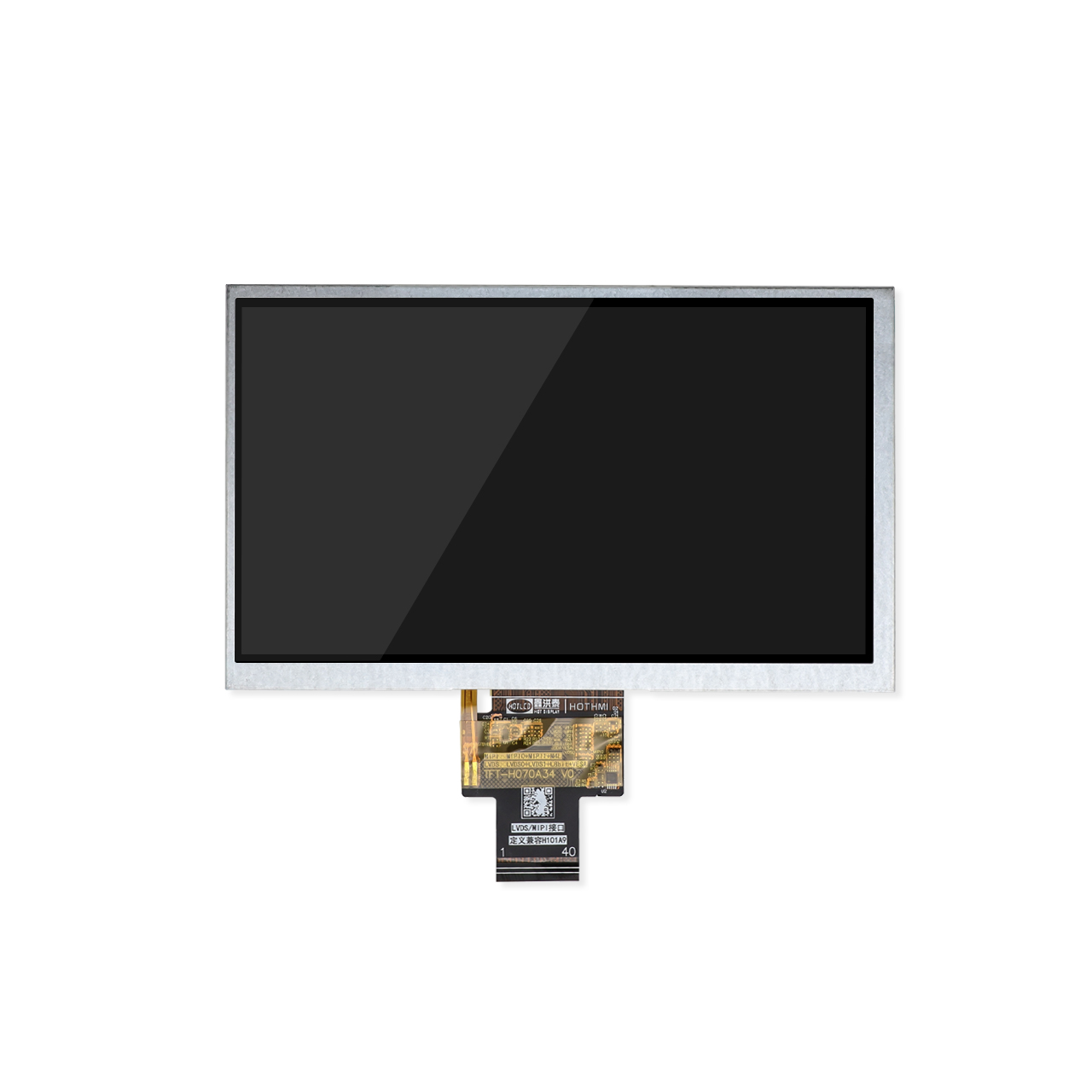 7寸高亮度TFT LCD显示屏 800x480 GH7006 LVDS接口